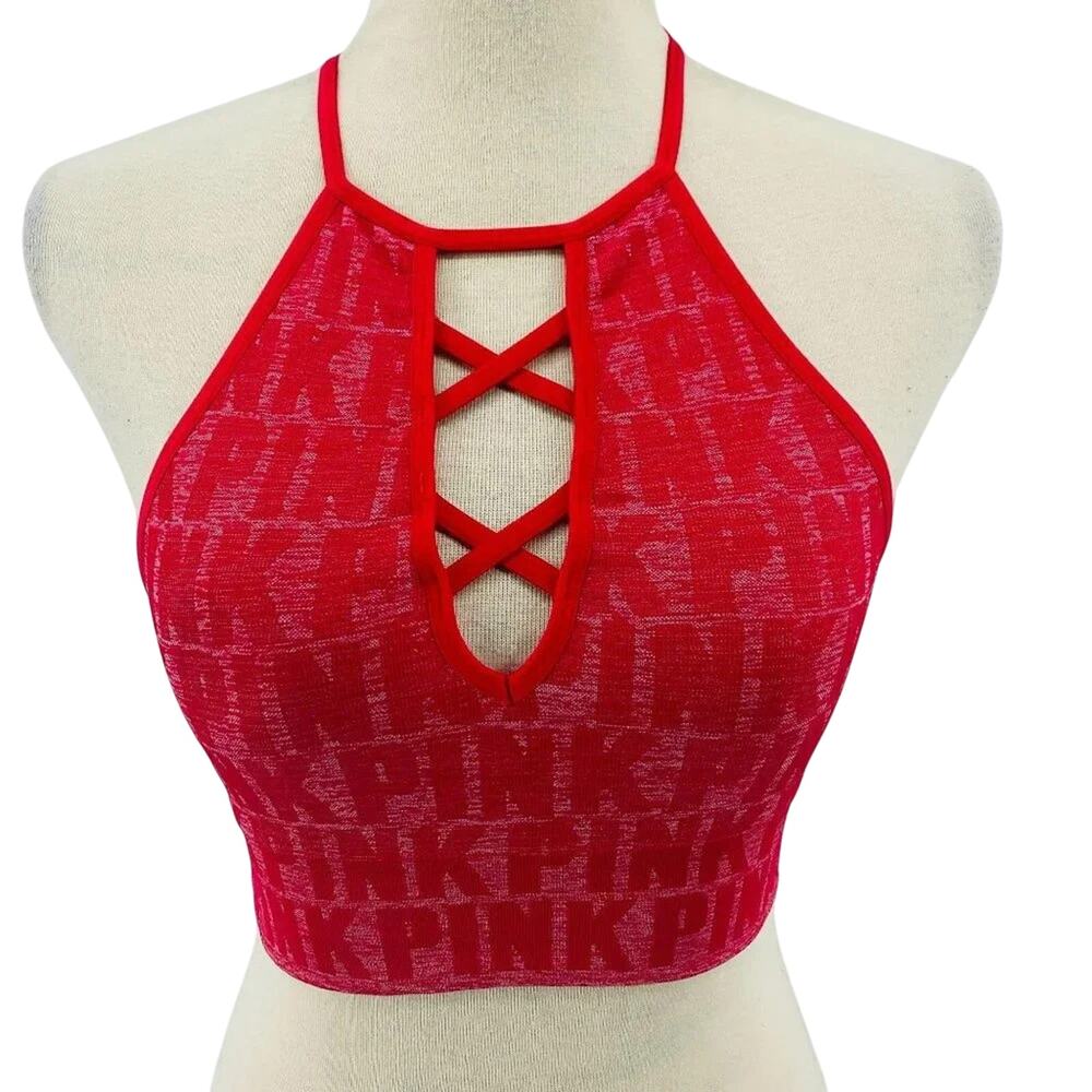 PINK Victoria's Secret Cool & Comfy Sports Bra Red Size XSmall